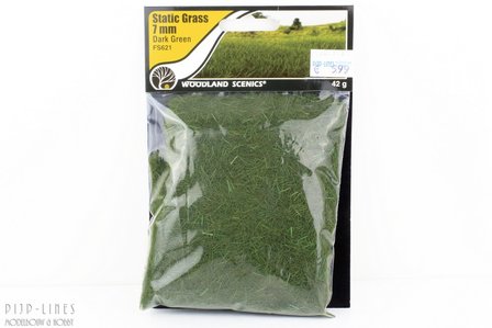 Woodland FS621 Static Grass &quot;Dark Green&quot; 7mm