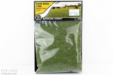 Woodland FS622 Static Grass &quot;Medium Green&quot; 7mm
