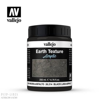 Vallejo 26214 Earth Texture - Black Lava