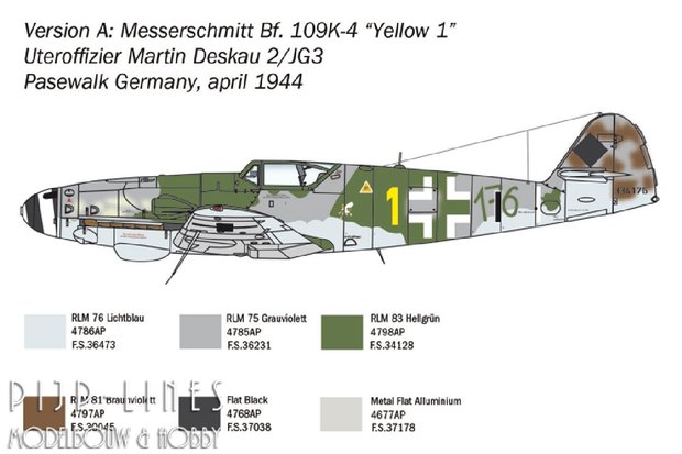 Italeri 2805 Bf 109 K-4 1:48