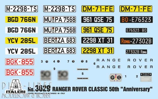 Italeri 3629 Range Rover Classic