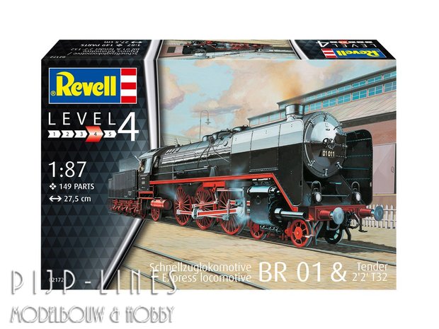 Revell 02172 Sneltreinlocomotief BR01 met tender 1:87