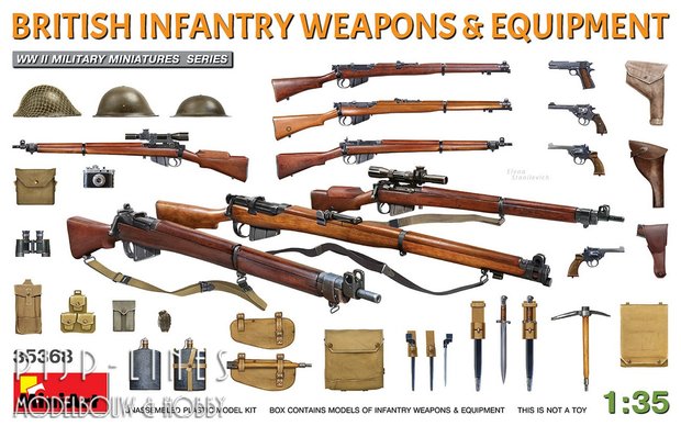 Miniart 35368 Britse Infanterie wapens en uitrusting