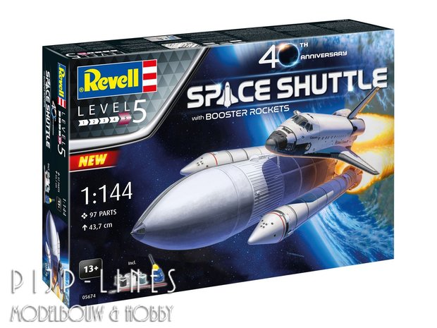 Revell 05674 Geschenkset Space Shuttle & Booster Rockets 40th