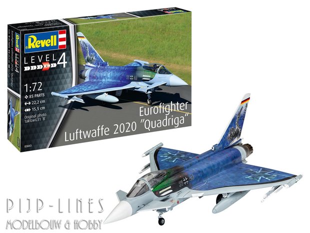 Revell 03843 Eurofighter Luftwaffe 2020 Quadriga