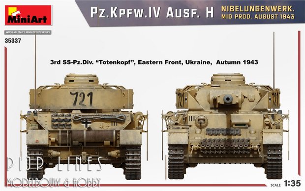 Miniart 35337 Pz.Kpfw.IV Ausf. H Augustus 1943