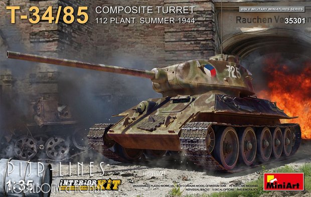 Miniart 35301 T-34/85 Compositie Turret Zomer 1944