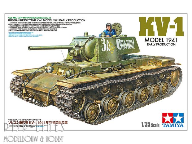 Tamiya 35372 Russische zware tank KV-1 Model 1941 Vroege productie