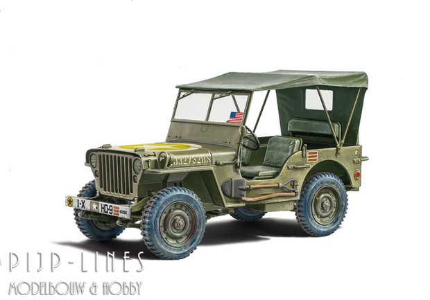 Italeri 3635 Willys Jeep MB 80e verjaardag 1941-2021
