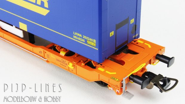 Piko 58979-2 Wascosa T3000e container/trailer draagwagen LKW Walter