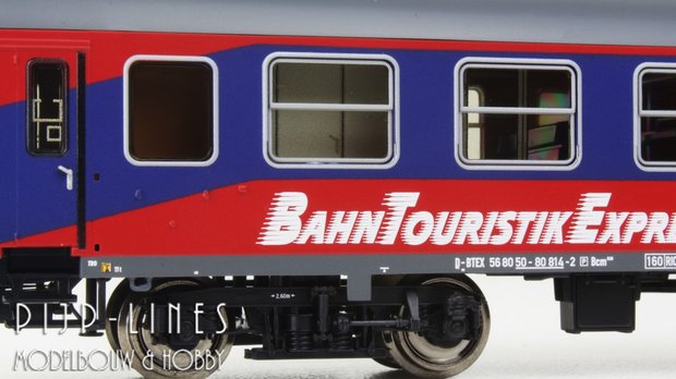Roco 74055 BahnTouristikExpress Rijtuigen set Type Bcm