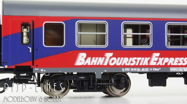 Roco 74055 BahnTouristikExpress Rijtuigen set Type Bcm