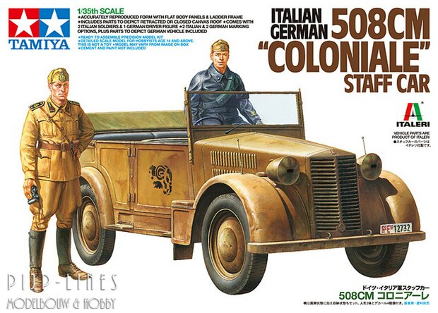 Tamiya 37014 WW2 Italian/German 508CM Coloniale Staff Car