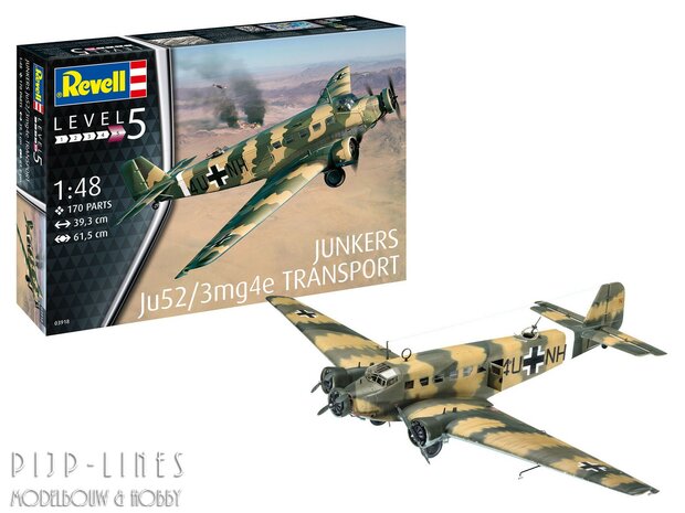Revell 03918 Junkers Ju52 / 3m transport 1:48 