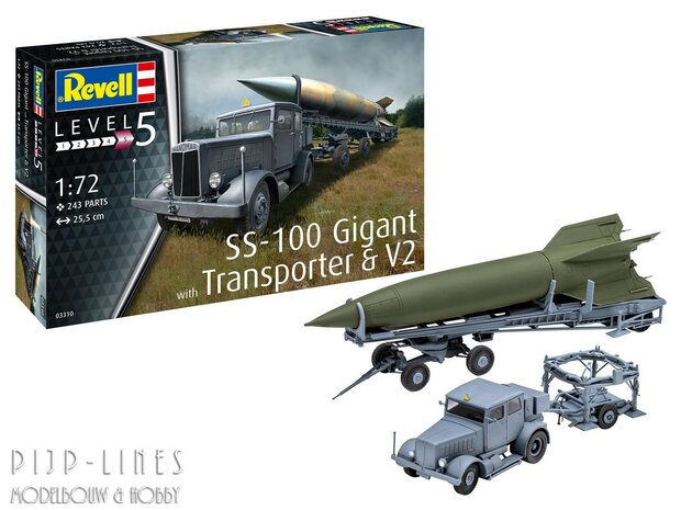 Revell 03310 SS-100 Gigant + Transporter + V2