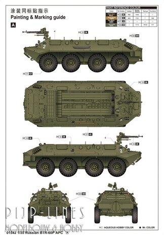 Trumpeter 01542 Russische BTR-60P APC