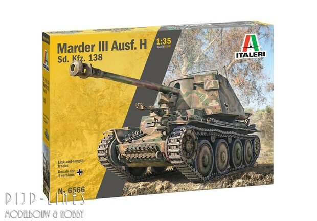 Italeri 6566 Marder III Ausf. H Sd. Kfz.138