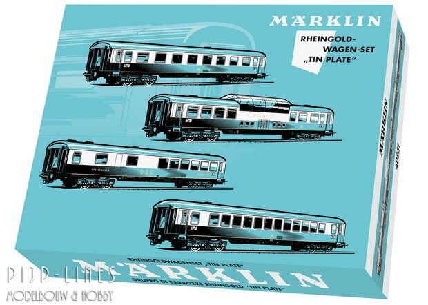 Marklin 40851 DB Rheingold rijtuigen set Tin Plate Classic