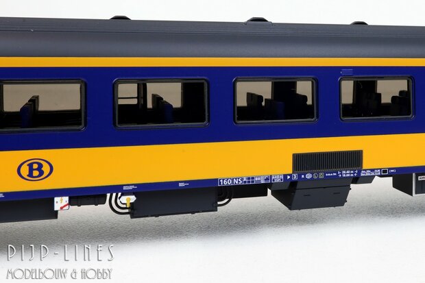 Exact-train EX11021 NS ICRm rijtuigen set  Amsterdam Brussel Type Bpmz10 Bpmbdz8