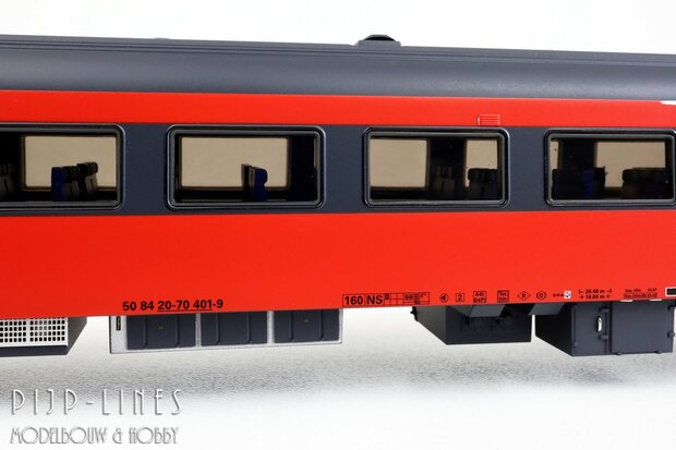 Exact-train EX11146 NS ICRm rijtuig Fyra Eindwagen B