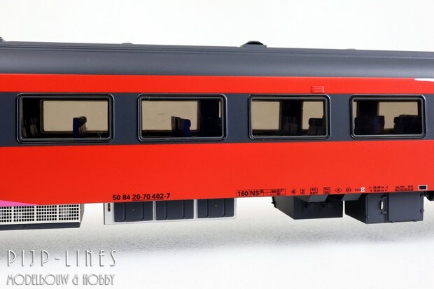 Exact-train EX11140 NS ICRm rijtuig Fyra Eindwagen B