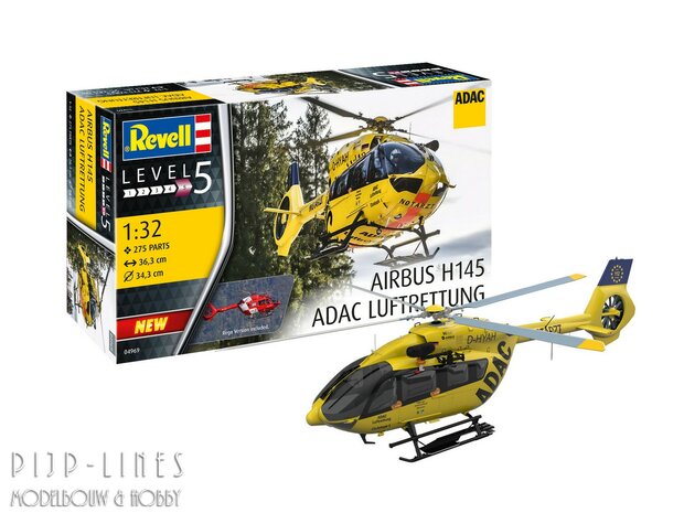 Revell 04969 Airbus H145 Helicopter ADAC/REGA