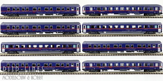 LSModels N97022 OBB Nightjet rijtuigen set 8-delig