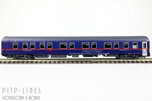 LSModels N97022 OBB Nightjet rijtuigen set 8-delig