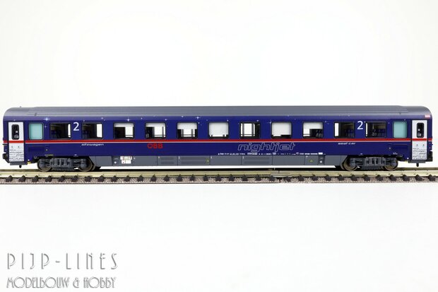 LSModels N97022 OBB Nightjet rijtuigen set 8-delig