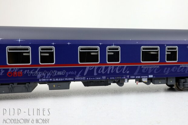 LSModels N97022 OBB Nightjet rijtuigen set 8-delig