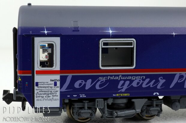 LSModels N97022 OBB Nightjet rijtuigen set 8-delig