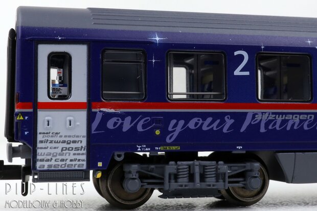 LSModels N97022 OBB Nightjet rijtuigen set 8-delig