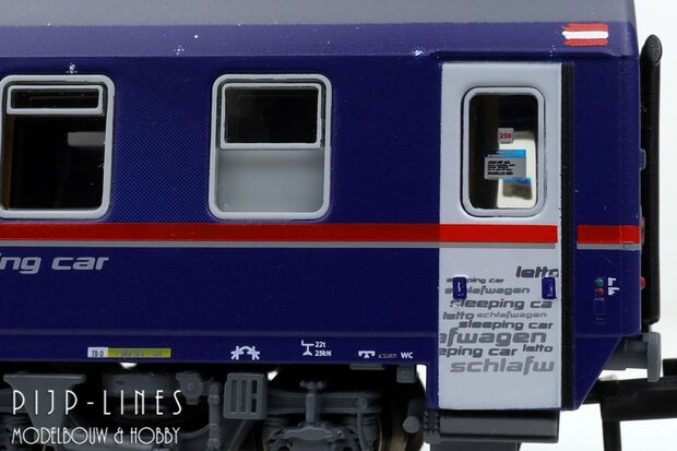 LSModels N97022 OBB Nightjet rijtuigen set 8-delig