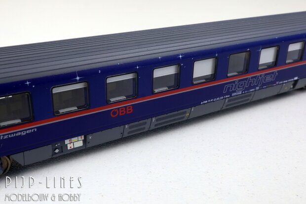 LSModels N97022 OBB Nightjet rijtuigen set 8-delig
