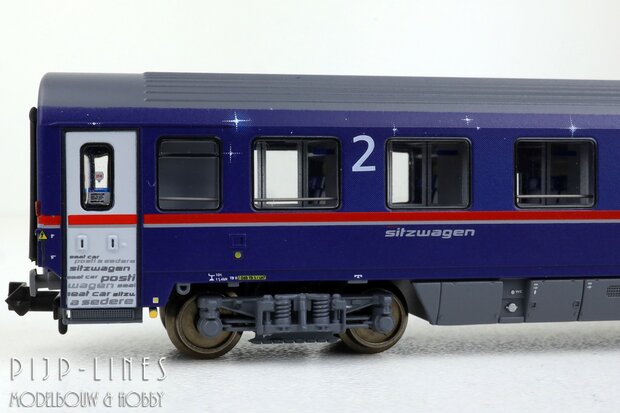 LSModels N97022 OBB Nightjet rijtuigen set 8-delig