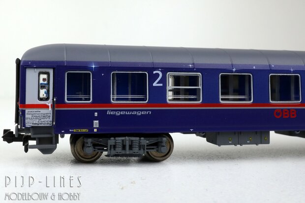 LSModels N97022 OBB Nightjet rijtuigen set 8-delig
