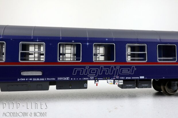 LSModels N97022 OBB Nightjet rijtuigen set 8-delig