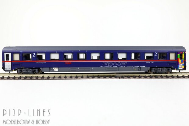 LSModels N97025 OBB Nightjet rijtuigen set 2-delig