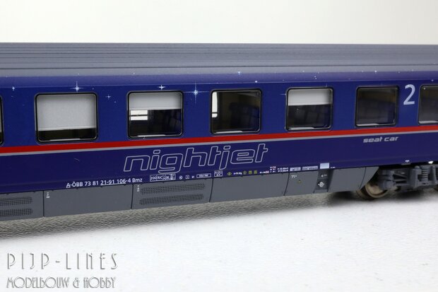 LSModels N97025 OBB Nightjet rijtuigen set 2-delig