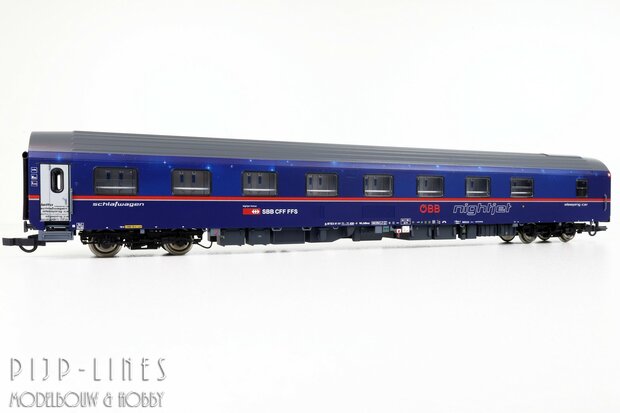 Roco 6200021 OBB/SBB Nightjet Slaaprijtuigen set Type WLABmz
