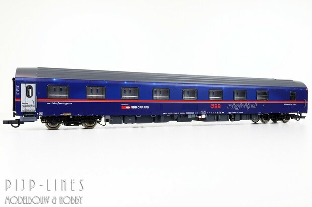 Roco 6200021 OBB/SBB Nightjet Slaaprijtuigen set Type WLABmz