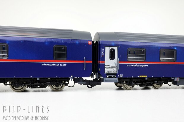 Roco 6200021 OBB/SBB Nightjet Slaaprijtuigen set Type WLABmz
