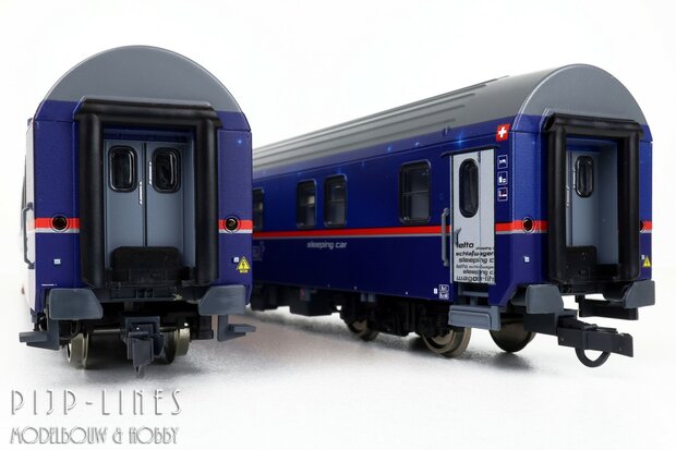 Roco 6200021 OBB/SBB Nightjet Slaaprijtuigen set Type WLABmz