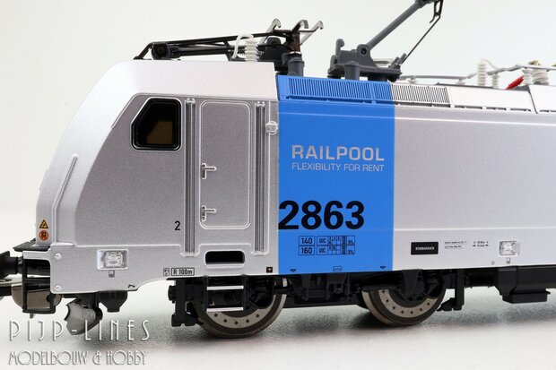 Piko 21669 NMBS Railpool Elektrische Locomotief E-186 2863 TRAXX DC Analoog