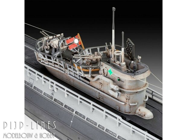 Revell 05167 Duitse Onderzeeër Type IX C/40 U190