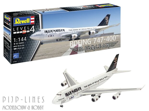 Revell 03780 Boeing 747-400 Iron Maiden Ed Force One