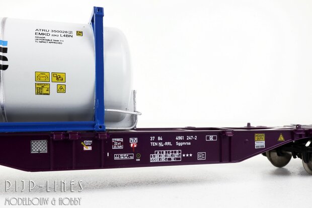Mehano 28399 NL RailRelease Containerdraagwagen Type Sggmrs90