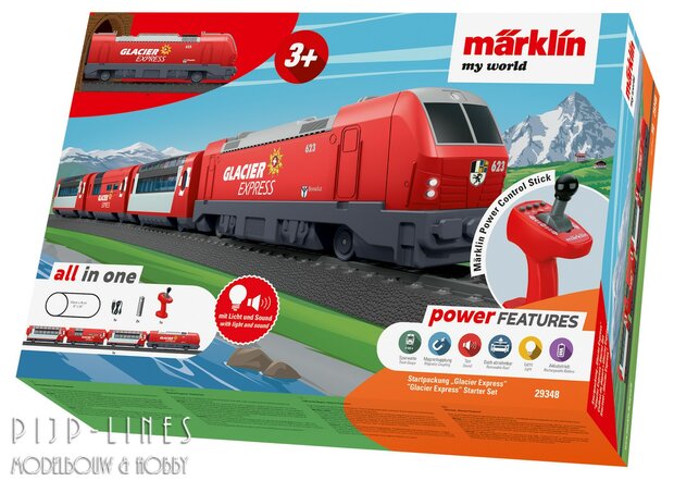 Marklin 29348 my world startset Glacier Express