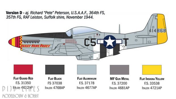 Italeri 1484 P-51D Mustang