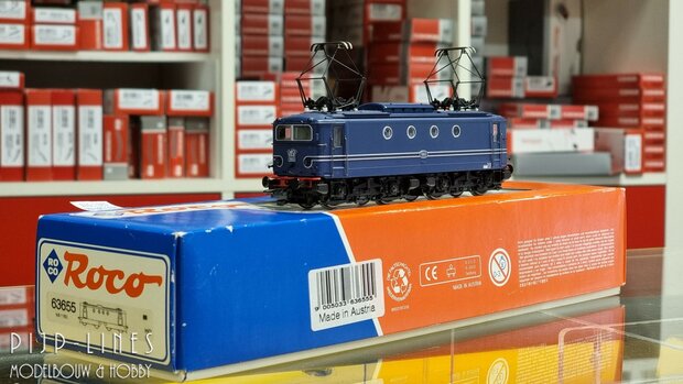 Occasion Roco 63655 NS Elektrische locomotief 1100 blauw DC analoog